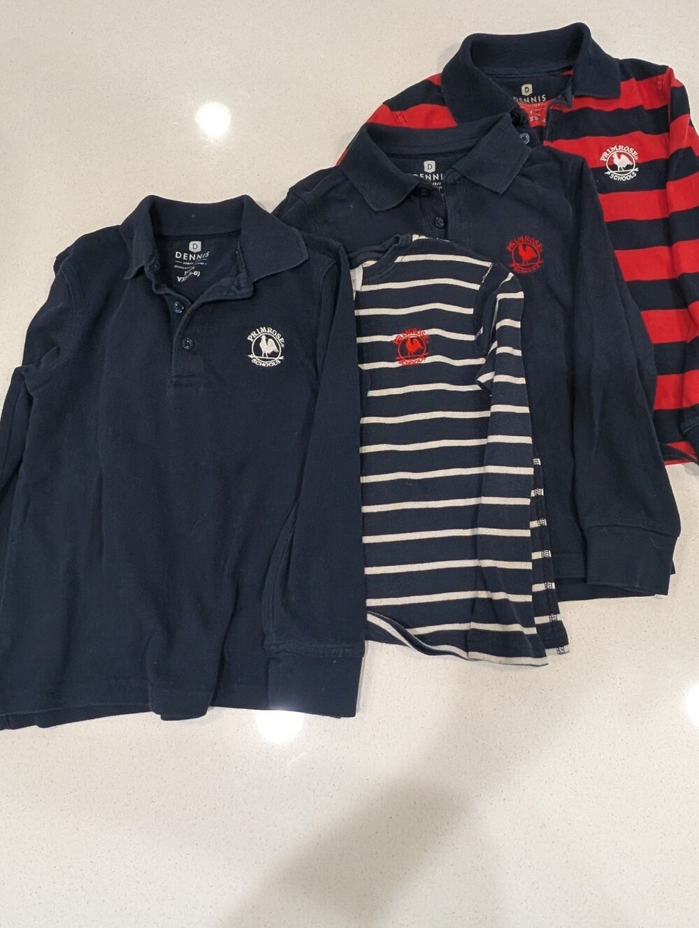Bundle Of 4 Long Sleeve Primrose Uniform Shirts